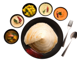 masala-dosa-with-chutney-sambar-potato-sabzi-cone-triangle-roll-shap